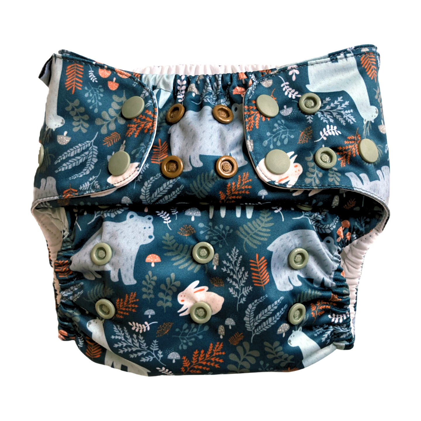 The Swedish Forest | Pocket Diaper | Slim 3-15kg: Humleblomster blå / No inserts - - MamaMilla