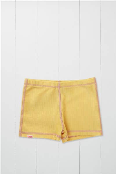 Grass & Air ochre shortie badeshorts