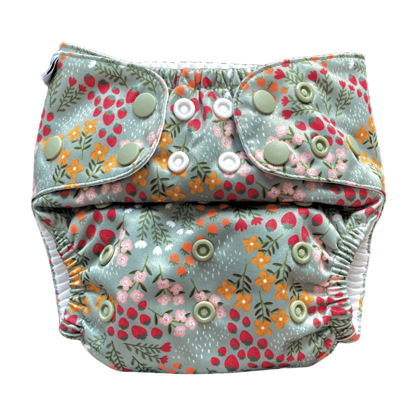 The Swedish Forest | Pocket Diaper | Slim 3-15kg: Humleblomster blå / No inserts - - MamaMilla