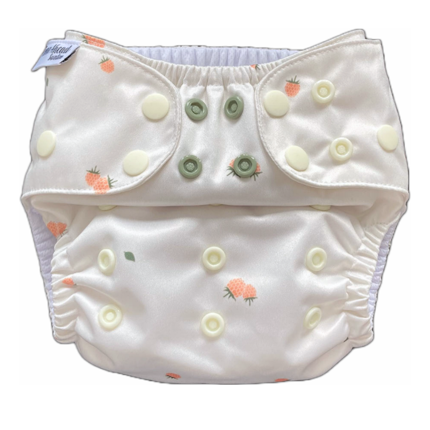 The Swedish Forest | Pocket Diaper | Slim 3-15kg: Humleblomster grön / No inserts - - MamaMilla