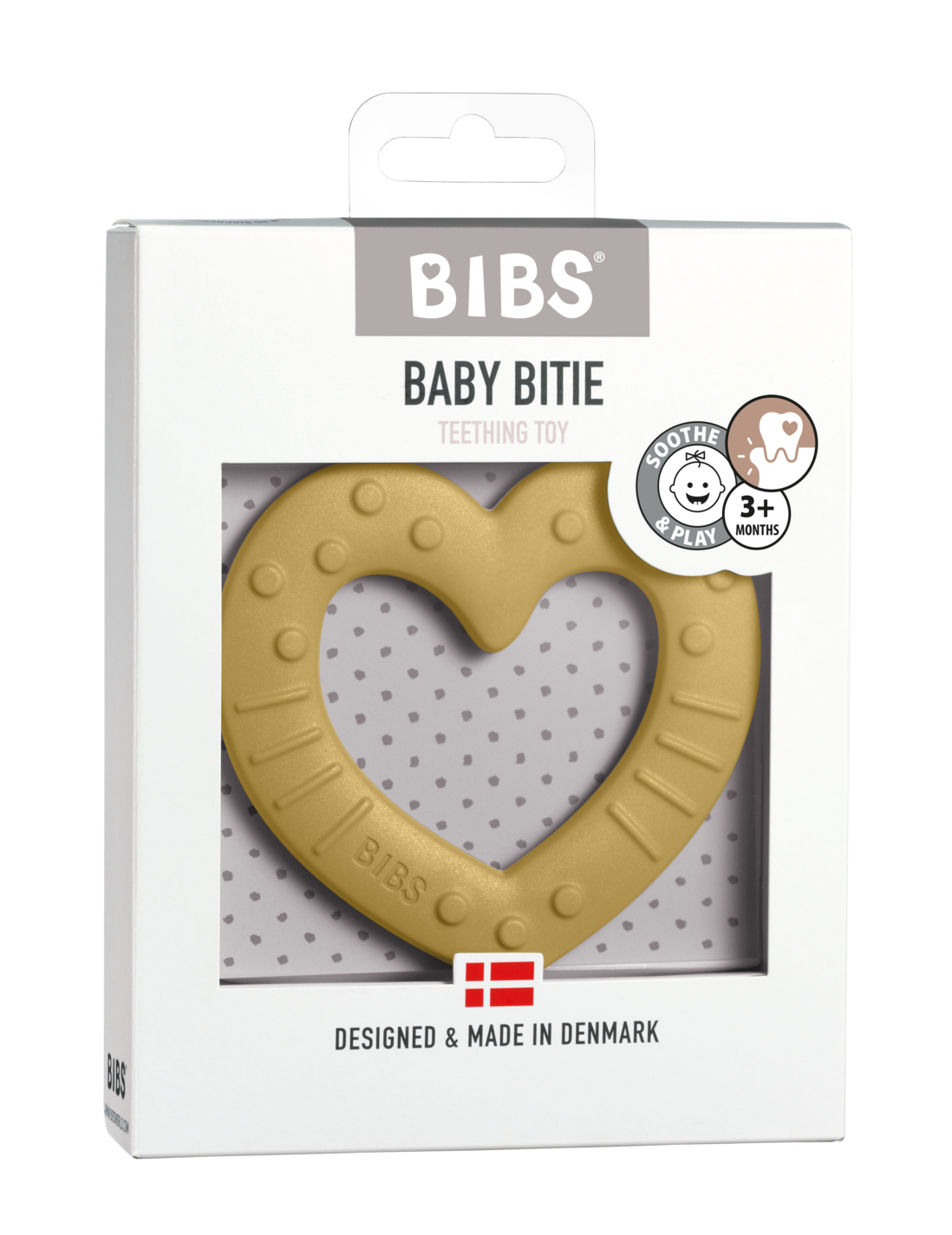 Bibs bitring - Hjärtsenap - Bitring - MamaMilla