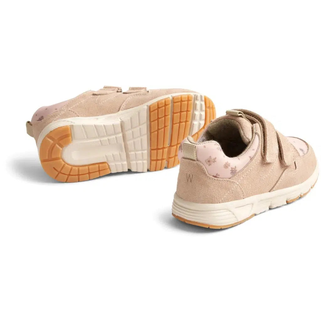 Wheat Toney Printed Velcro Sneaker - roze beige bloemen - Schoenen - MamaMilla