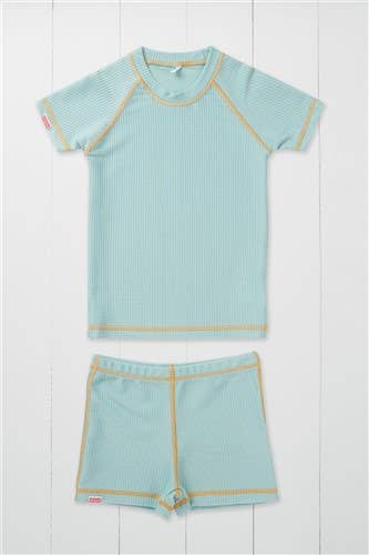 Grass &amp; Air pistache badeshorts på børn