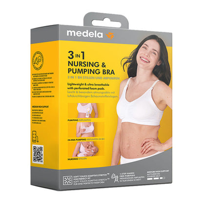 Medela Amme Og Pumpe BH 3-i-1 Str. L Sort