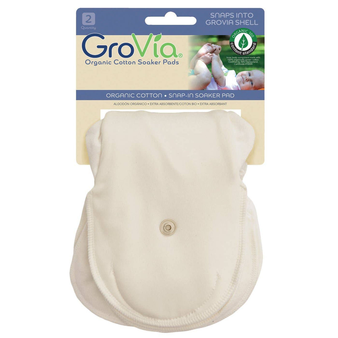 Organic Cotton Soaker Pad (2-pack) - - MamaMilla
