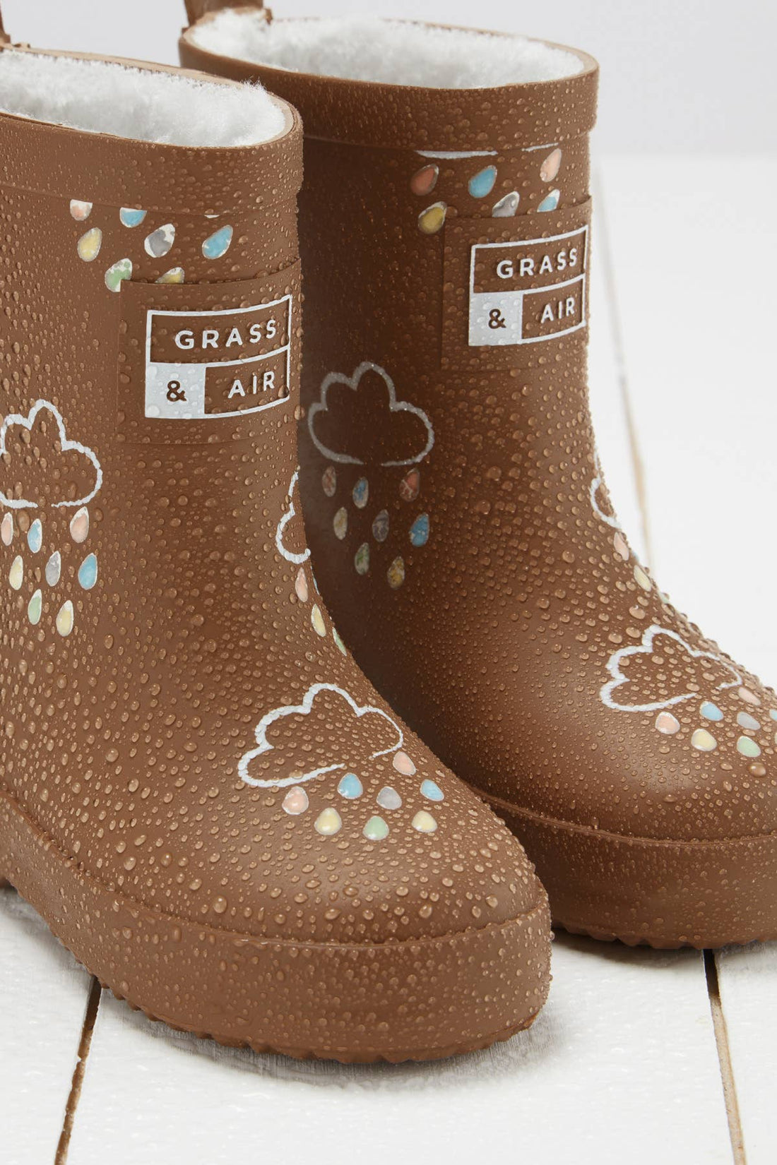 Grass &amp; Air Toffee Brown støvler set fra siden