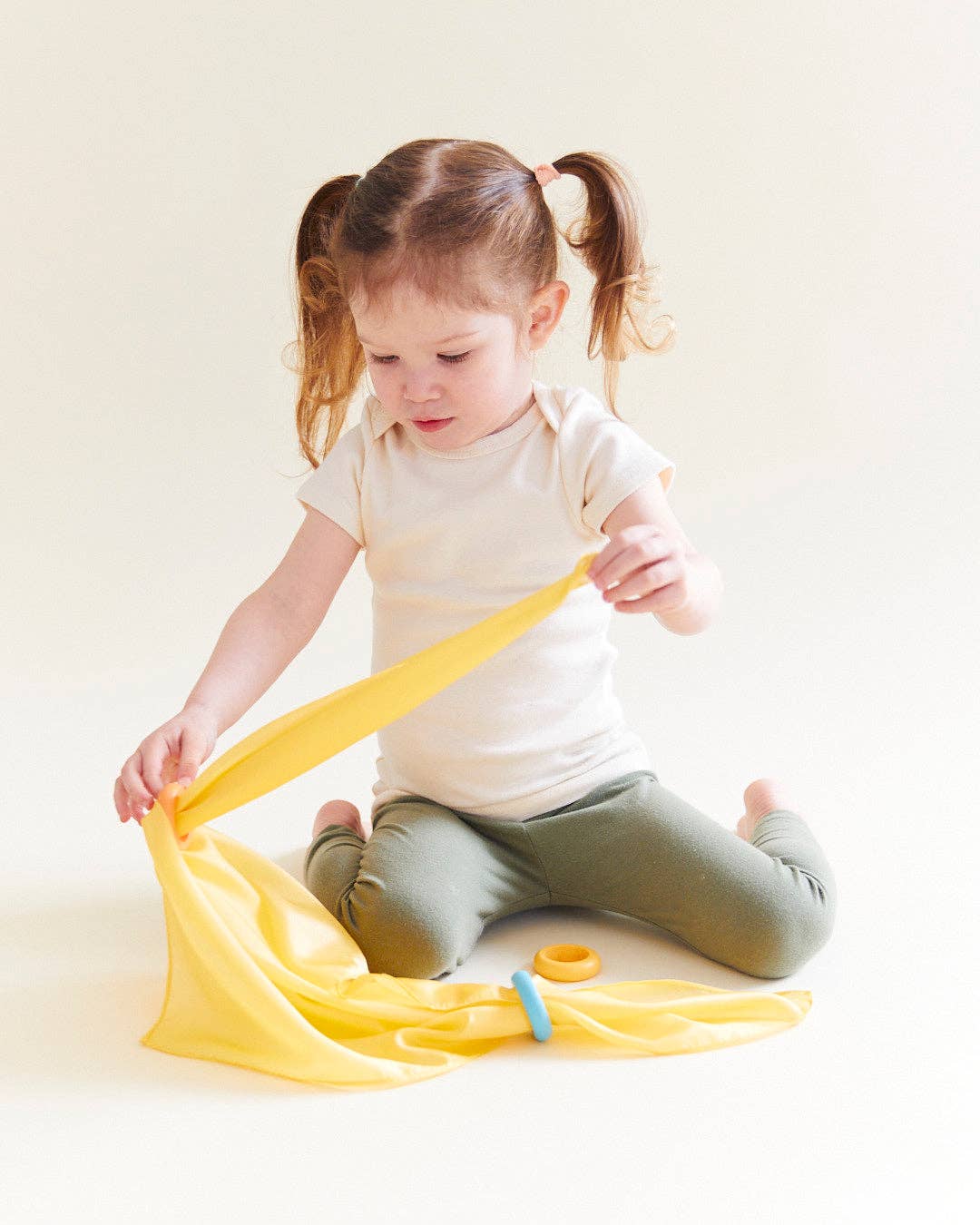 Sarahs Silk Mini Playsilks - Pretend Play 100% Natural Silk Waldorf Toys: Sunshine - - MamaMilla