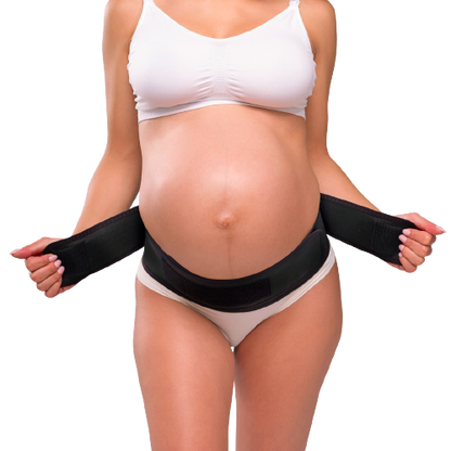 Carriwell støttebælte til gravid - Justerbar belly binder - Sort - Graviditetstøj - MamaMilla