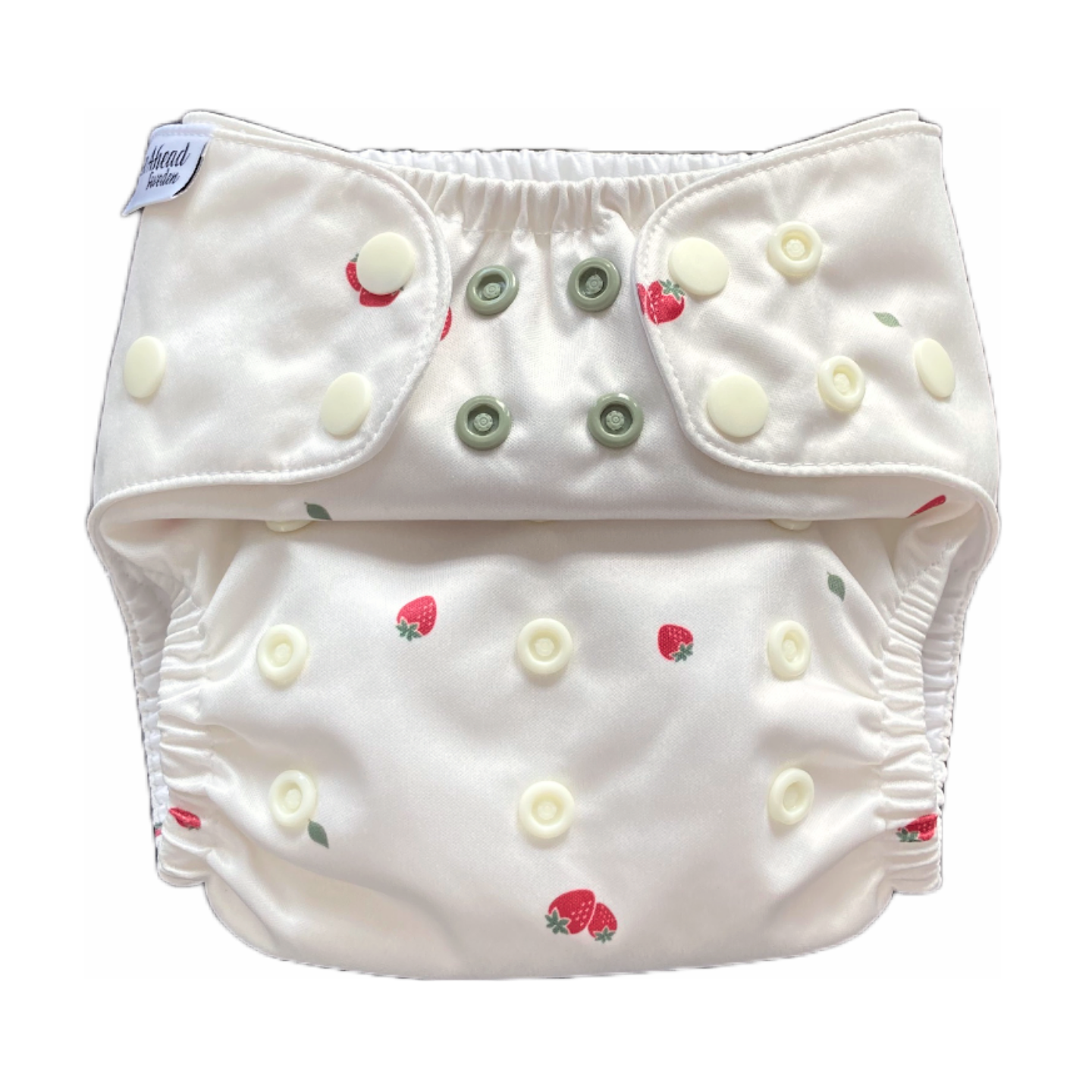 The Swedish Forest | Pocket Diaper | Slim 3-15kg: Humleblomster beige / No inserts - - MamaMilla