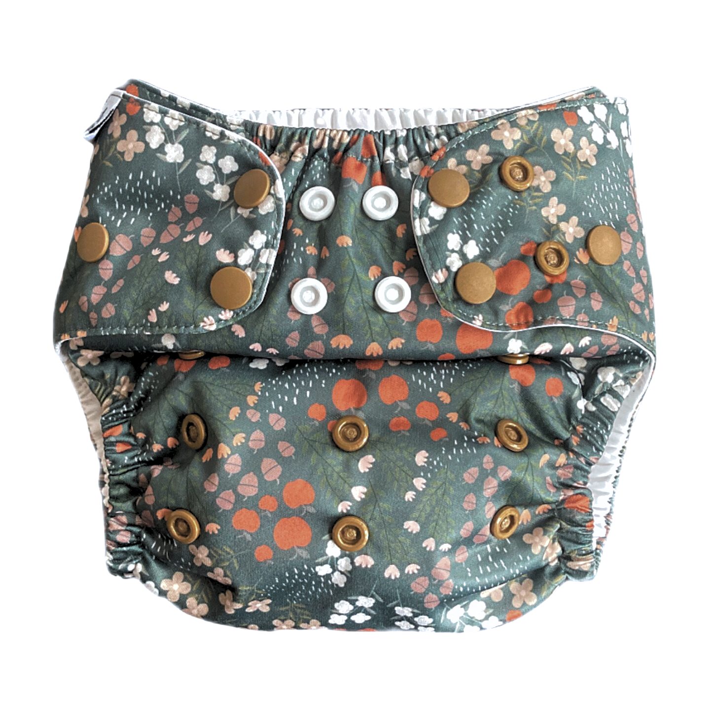 The Swedish Forest | Pocket Diaper | Slim 3-15kg: Humleblomster blå / No inserts - - MamaMilla