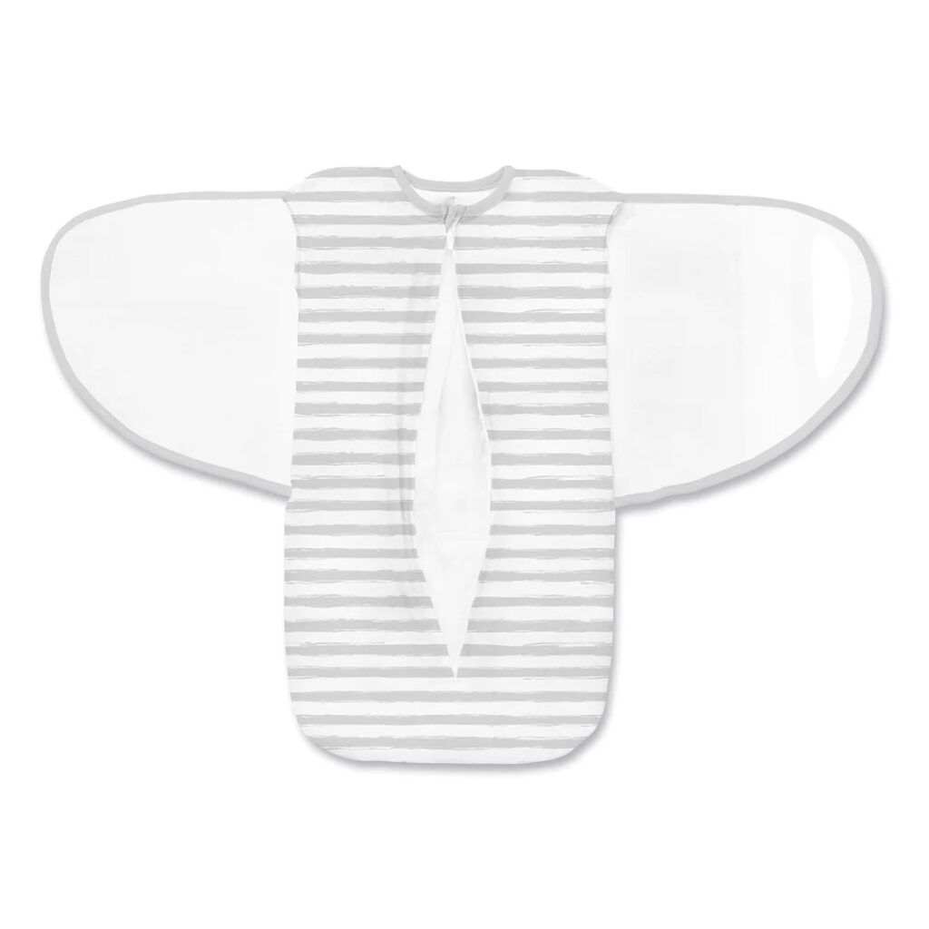 BreathableBaby - 3 i 1 Svøb - Grey Stripes - - MamaMilla