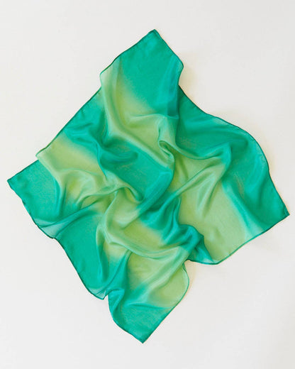 Sarahs Silk Earth Playsilks - Open-Ended 100% Silk, Natural Waldorf Toys: Forest - - MamaMilla