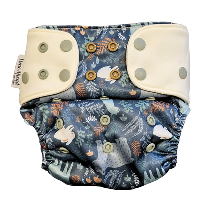 The Swedish Forest | Pocket Diaper Stretch | 5-17kg: Dalahjort / No inserts - - MamaMilla