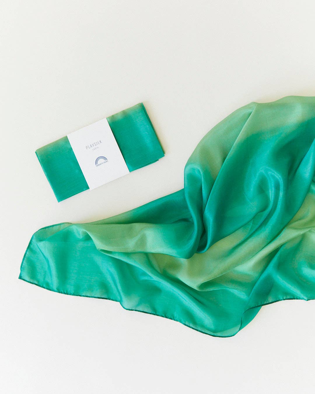 Sarahs Silk Earth Playsilks - Open-Ended 100% Silk, Natural Waldorf Toys: Forest - - MamaMilla