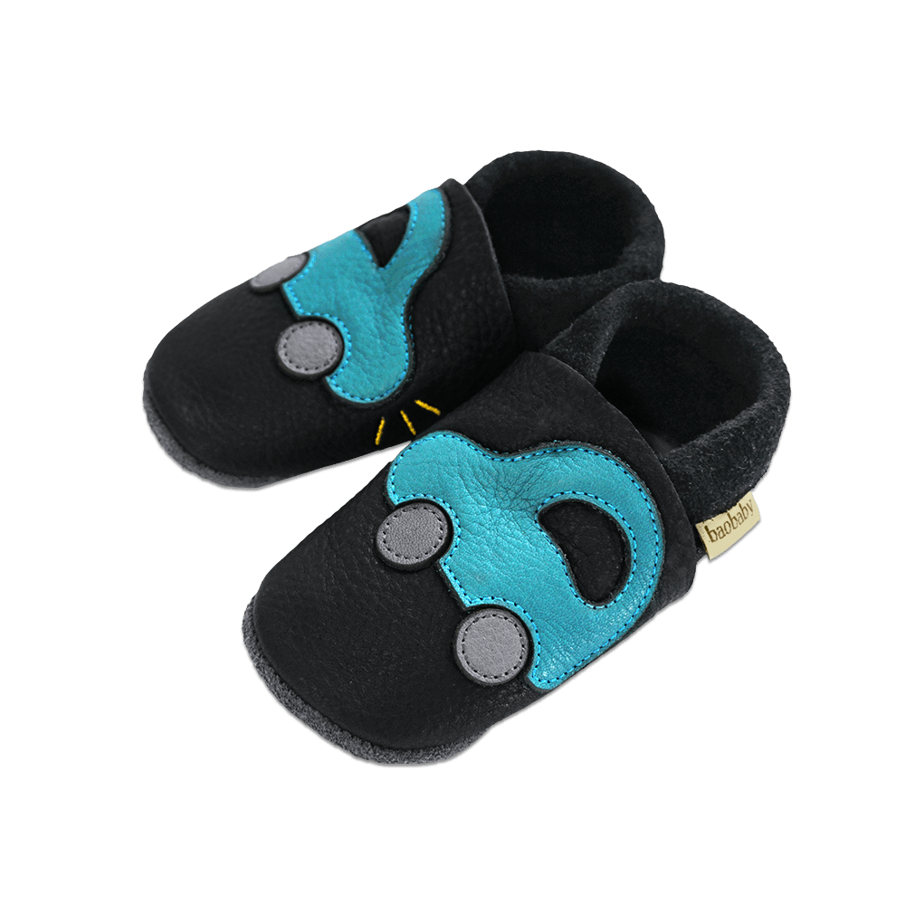 Baobaby Klassisk Babysko - Buggy Black XL - - MamaMilla