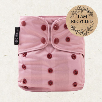 One Size Coolmax Pocket Diaper. Vintage Rose - - MamaMilla