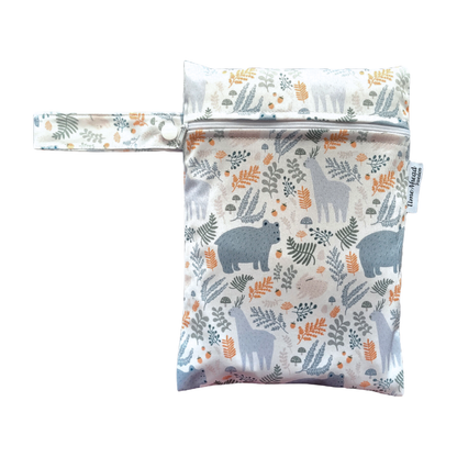 The Swedish Forest | Small wetbag: Humleblomster grön - - MamaMilla