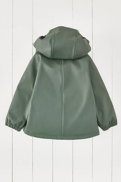 Grass &amp; Air khaki regnjakke på børn