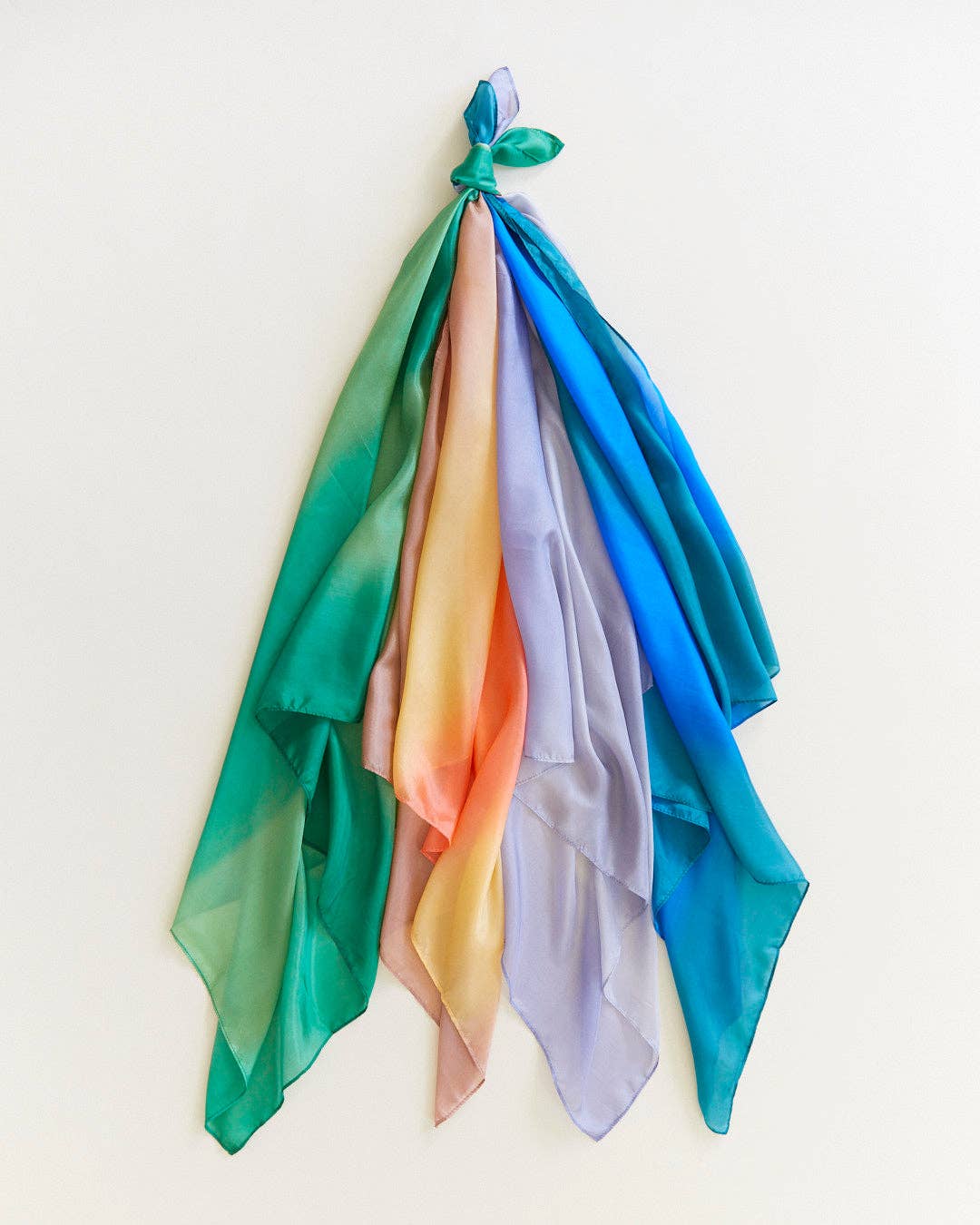 Sarahs Silk Earth Playsilks - Open-Ended 100% Silk, Natural Waldorf Toys: Ocean - - MamaMilla