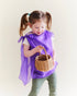 Sarahs Silk Mini Playsilks - Pretend Play 100% Natural Silk Waldorf Toys: Purple - - MamaMilla
