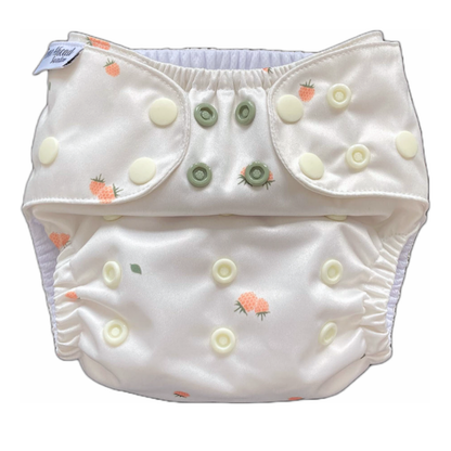 The Swedish Forest | Pocket Diaper | Slim 3-15kg: Dalablomster / No inserts - - MamaMilla
