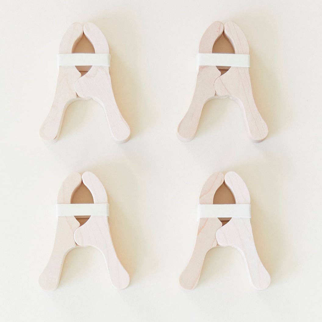 Sarahs Silk Maple Playclips Set of 4 - - MamaMilla