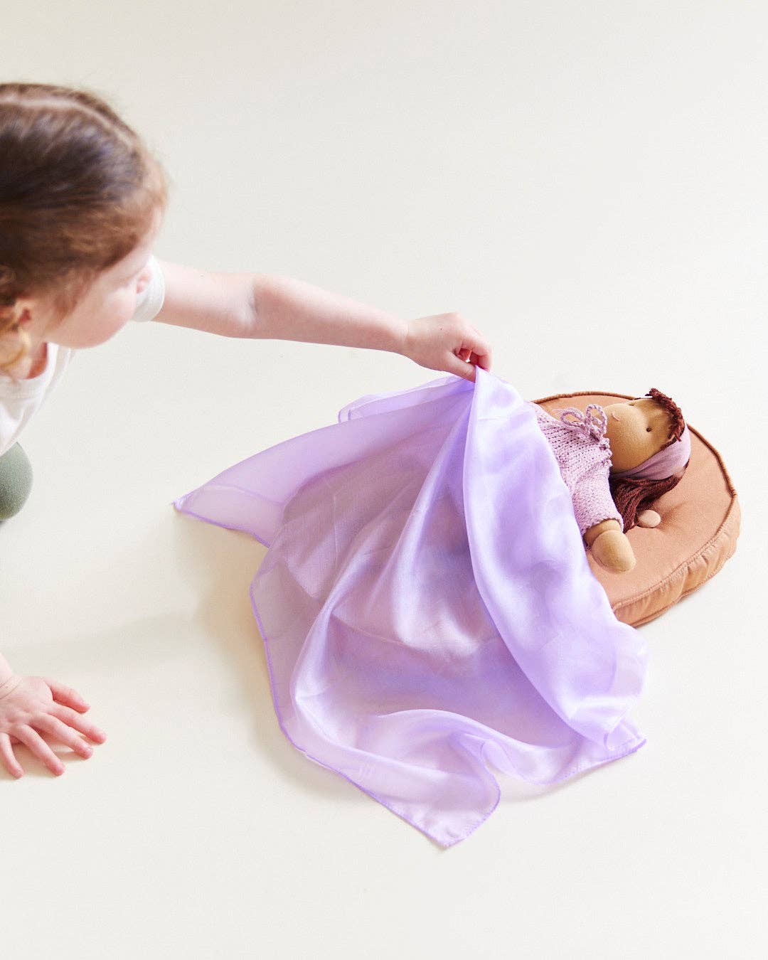 Sarahs Silk Mini Playsilks - Pretend Play 100% Natural Silk Waldorf Toys: Sunshine - - MamaMilla