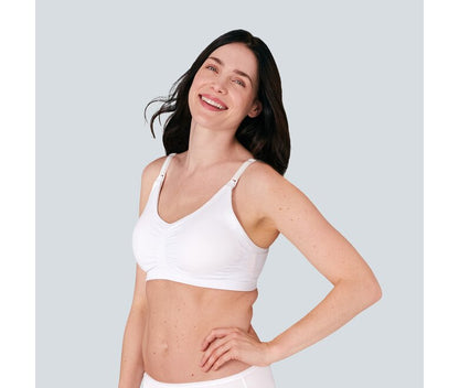 Medela Komfortabel 3-i-1 amme- og pumpe-BH, hvid, str. L - MamaMilla