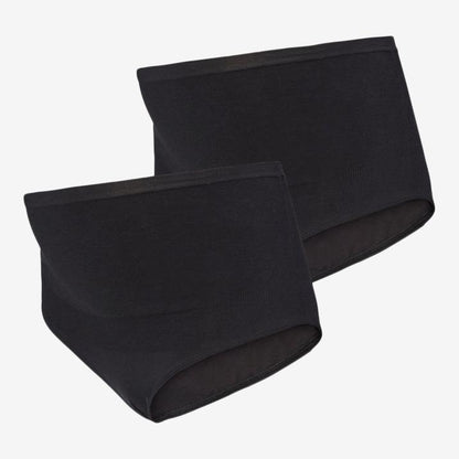 Mamalicious 2-pack biologische zwangerschapsslipjes Heal - Zwart - Zwangerschapskleding - MamaMilla