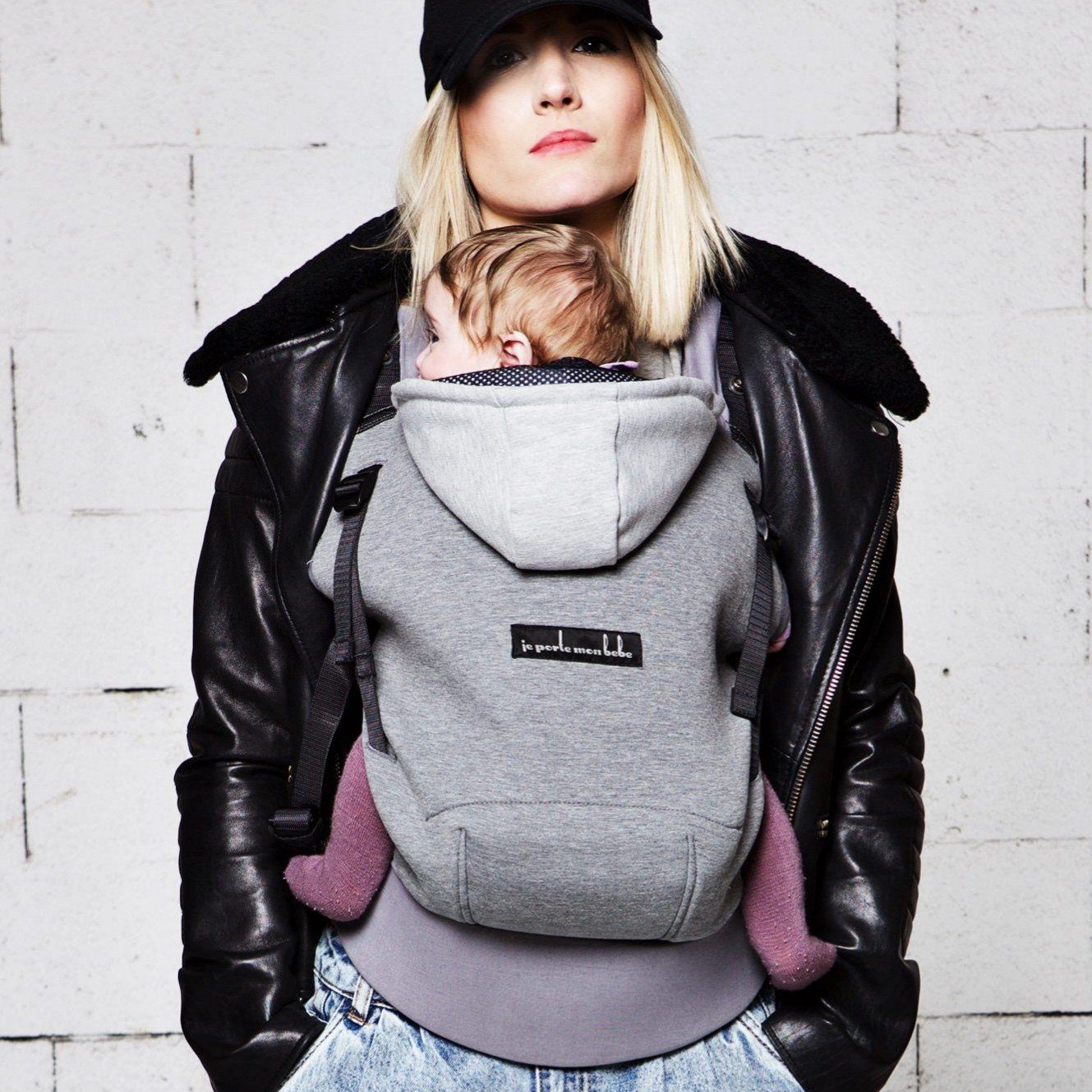 Love radius bæresele inkl. babyindsats - Hoodie carrier - Mørkegrå/Flanel Grey - bæresele - MamaMilla
