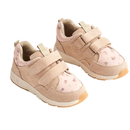 Wheat Toney Printed Velcro Sneaker - roze beige bloemen - Schoenen - MamaMilla