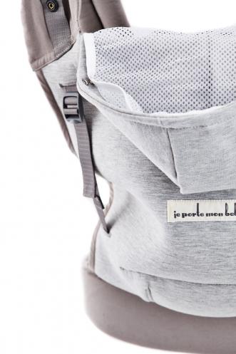 Love radius bæresele - Hoodie carrier - Lysegrå/Athletic Grey - bæresele - MamaMilla