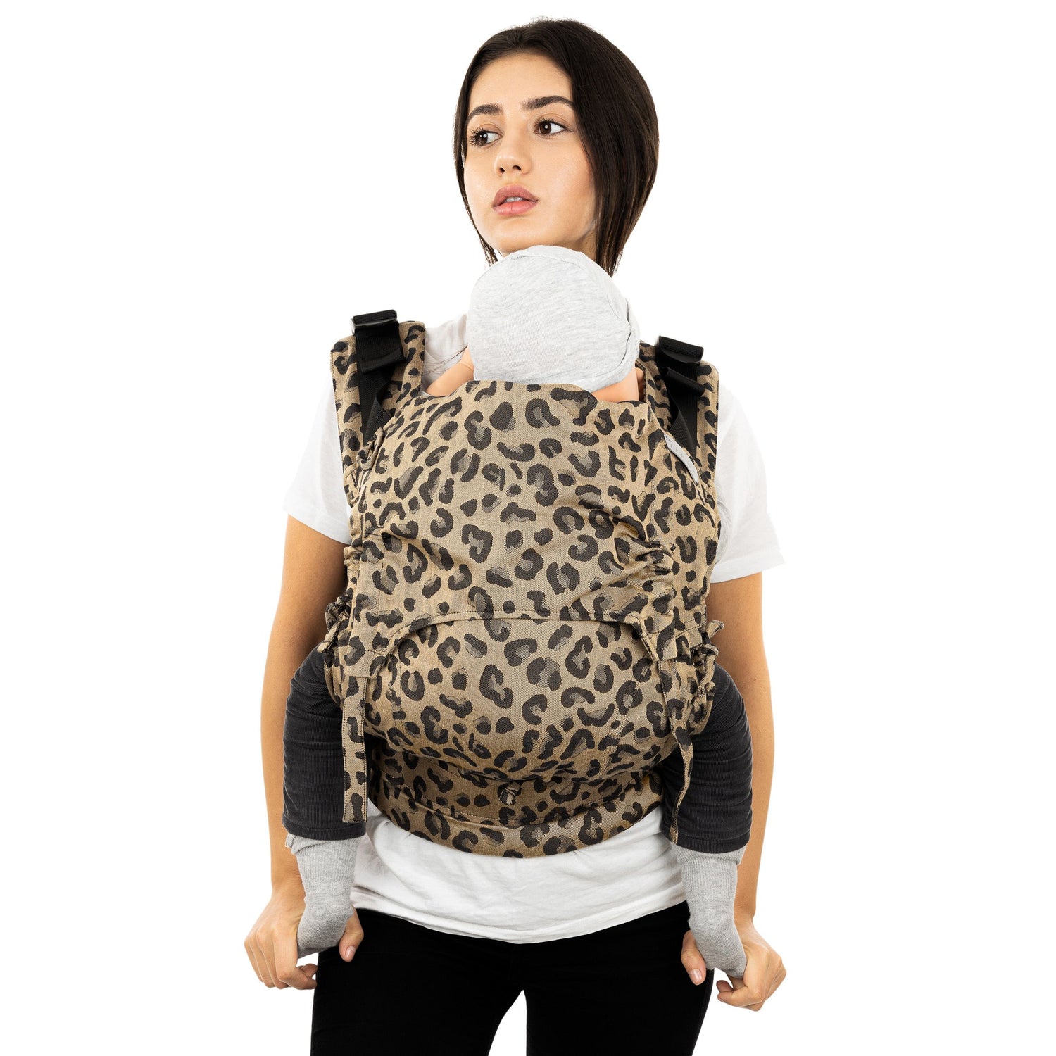 Fidella Fusion Draagzak met volledige gesp - Leopard Gold - Baby - Draagzak - MamaMilla